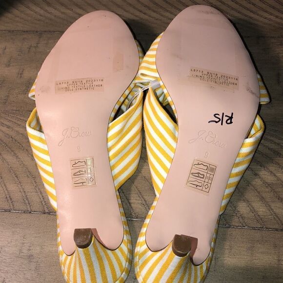 NWOT J Crew Classic Beach 🏖 Umbrella Striped Kitten Heels. 2” heel. Size 9. - Picture 10 of 11